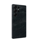Black Honeycomb Series Protective Leather 3M Mobile Skin – Skins Wala