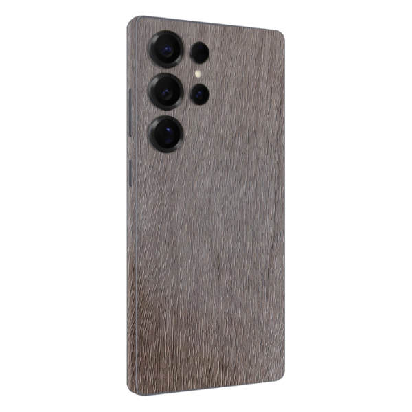 Premium Smoked Ash Grain 3M Leather Textured Mobile Skin | Skins Wala