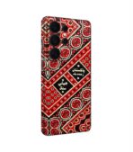 Pakistan Zinda Baad Sindhi Ajrak 3D Printed Leather Phone Skin – Cultural Heritage Design