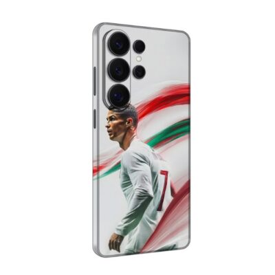 Ronaldo Green Red Sports custom printed mobile skin matte finish - Skins Wala