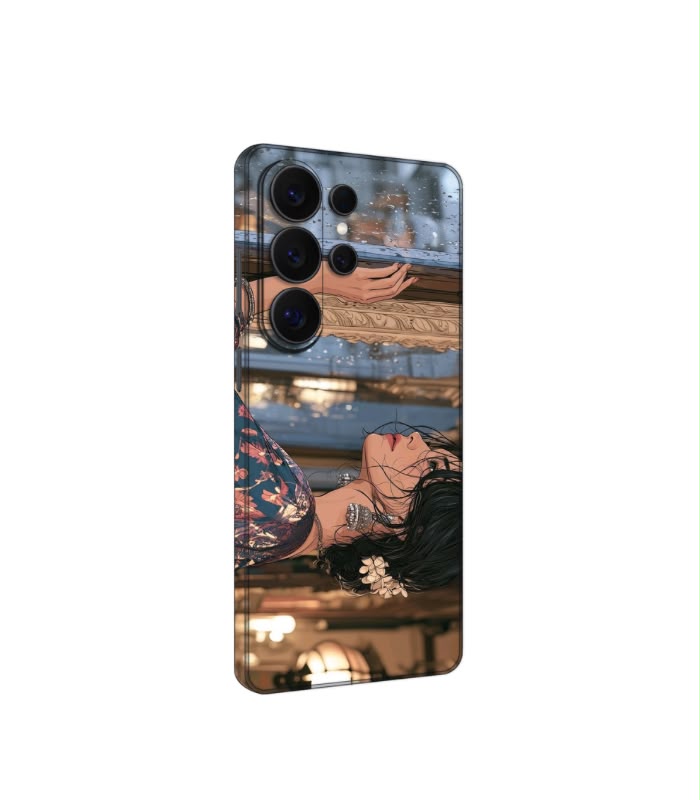 13 Urban Anime Street custom printed mobile skin matte finish - Skins Wala