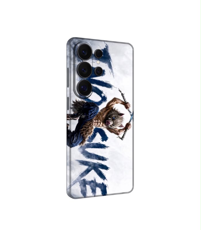 2 Blue Ink Warrior Custom Mobile Skin — Matte Finish - Image 1