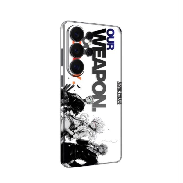 Black White Weapon Art custom printed mobile skin matte finish - Skins Wala