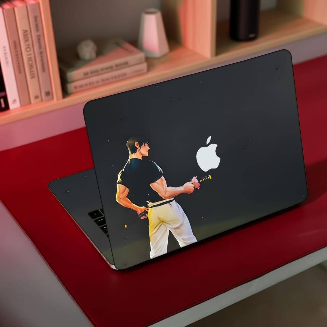 toji fushiguro Anime Sorcerer 3D Laptop Skin | Skins Wala - Image 1