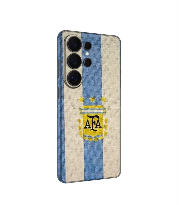 Argentina AFA Argentina AFA Football 3D Printed Leather Phone Skin – World Champions Design - Image 1