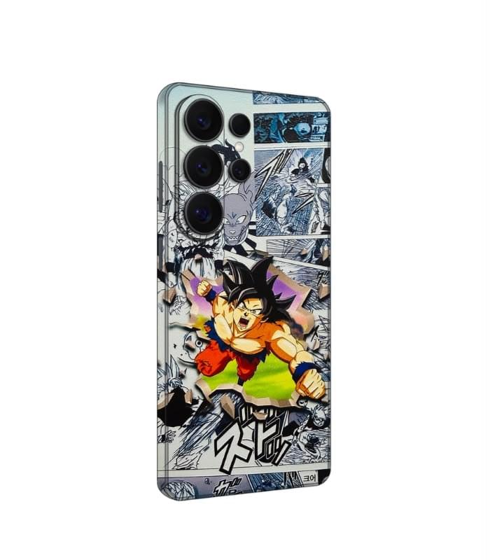 Dragon Ball Z Goku Manga 3D Printed Leather Phone Skin – Anime Comic Design - Image 1